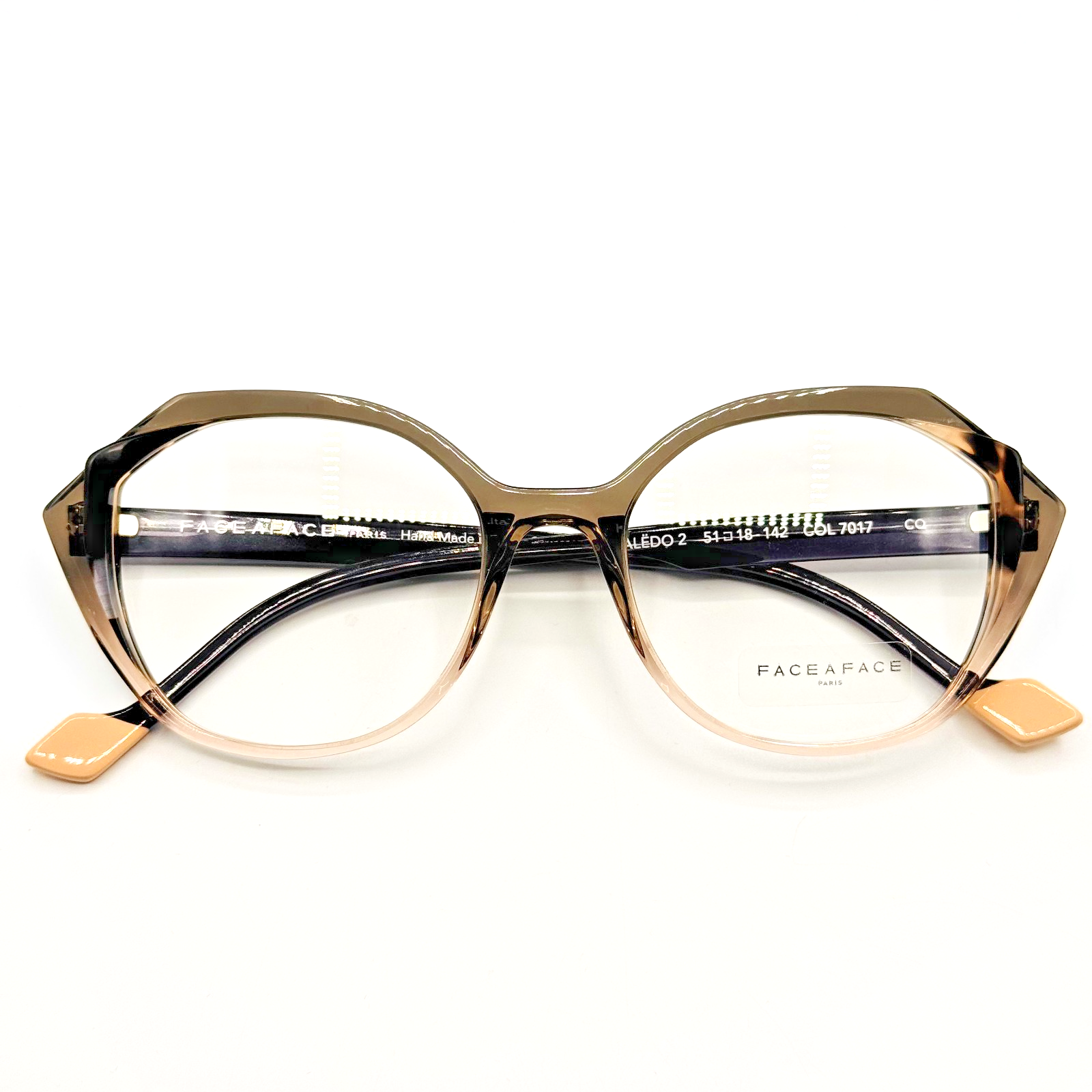 Face A Face Kaledo 2 7017 Eyeglasses Women Gradient Pink To Gray Frame 51-18-142